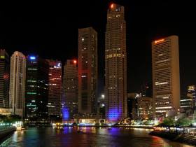 Singapur bei Nacht